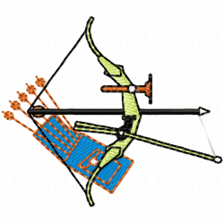 Ski Embroidery Design 12